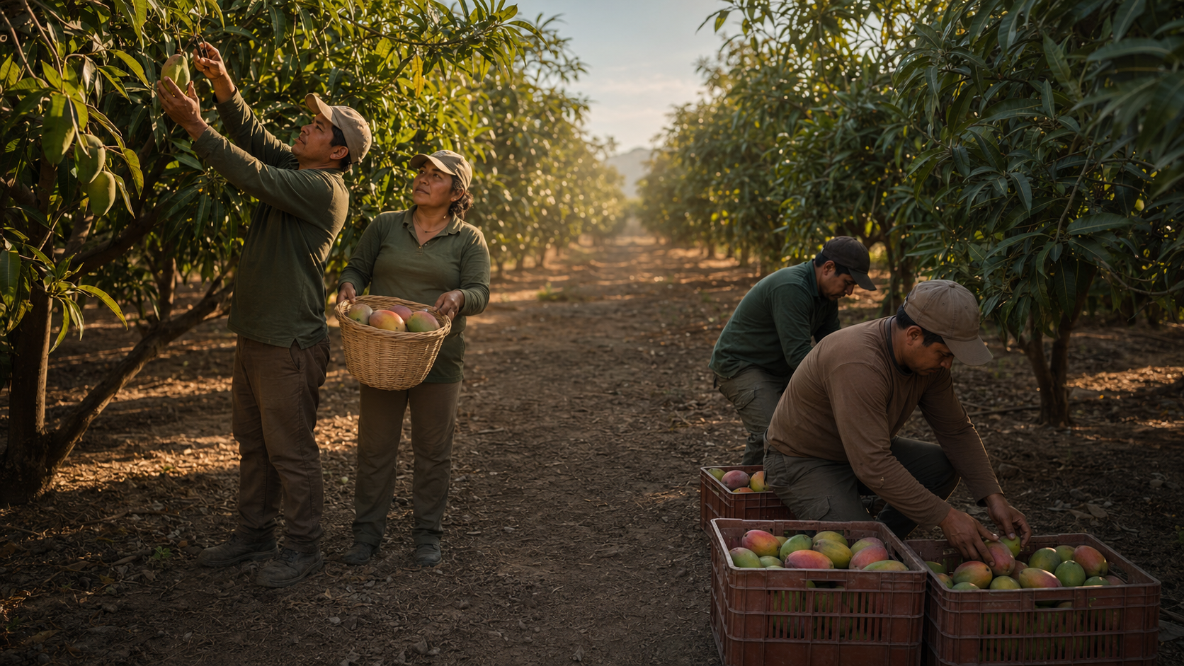 Panorámica del trabajo agrícola